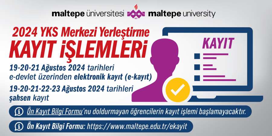 2024 YKS MERKEZİ YERLEŞTİRME - ŞAHSEN ve E-KAYIT